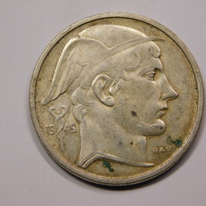 50 Francs 1949 TB+ Belgique Argent EB91320