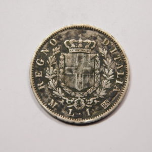 1 Lire Victor Emanuele II 1863 M TB+ Italie Argent   EB91331