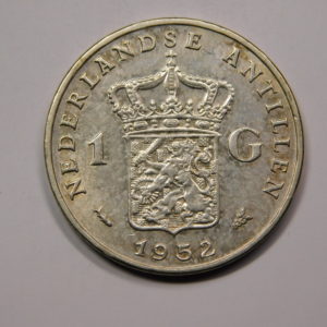 1 Gulden Juliana 1952 SUP Antilles Hollandaises Argent EB91338