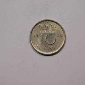 10 Cents Juliana 1964 SPL Pays Bas EB91353