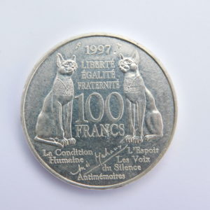 100 FRANCS André Malraux 1997 SUP Argent EB91373