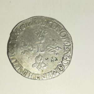 1/2 Franc tête nue au col fraisé Louis XIII 1620 C TB+ RARE R3 Rareté Argent 833°/oo EB91374