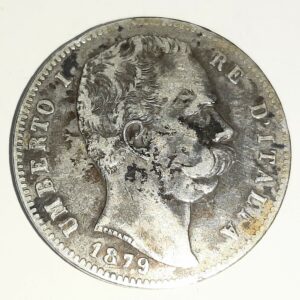 5 Lire Umberto I 1879R TB ITALIE Argent 900 °/°° EB91389