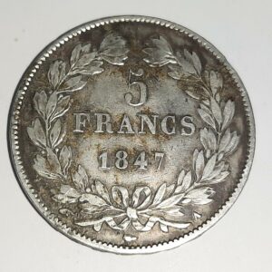 5 Francs Louis-Philippe Ier tête laurée 1847A TB+ EB91394