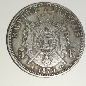 5 Francs Napoléon III tête laurée1870 A TTB EB91398