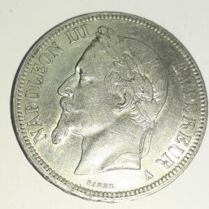 5 Francs Napoléon III tête laurée1868 A TB+ EB91401