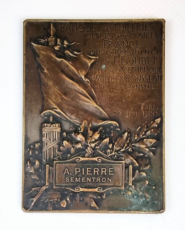 MEDAILLE Banquet des Tuileries Paris 22 Septembre 1900 EBM90010 – Image 2