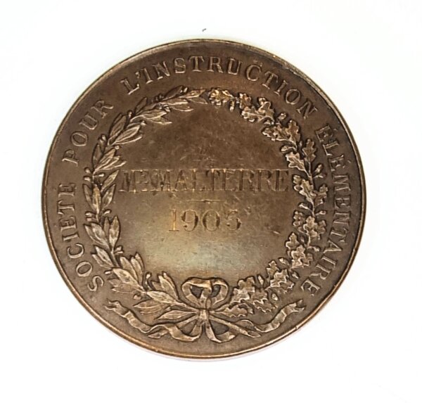 MEDAILLE Société pour l'instruction Elémentaire EBM90018 – Image 2