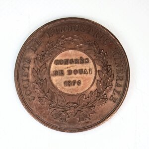 MEDAILLE Ste De L’Industrie Minérale Congrès de DOUAI 1876 EBM90022