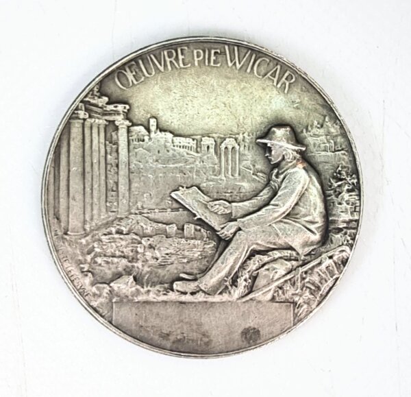 MEDAILLE Ste Des Sciences de LILLE Oeuvre de Pie WICAR EBM90023 – Image 2