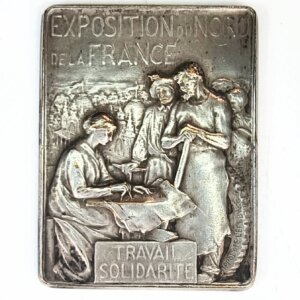 MEDAILLE Exposition du Nord de la France Travail Solidarité ARRAS 1904 EBM90025