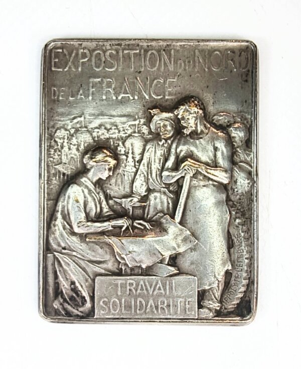 MEDAILLE Exposition du Nord de la France Travail Solidarité ARRAS 1904 EBM90025