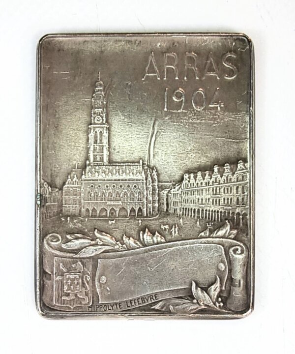 MEDAILLE Exposition du Nord de la France Travail Solidarité ARRAS 1904 EBM90025 – Image 2
