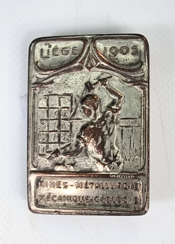 MEDAILLE Mines-Métallurgie Mécanique-Géologie liège 1905 RARE EBM90026
