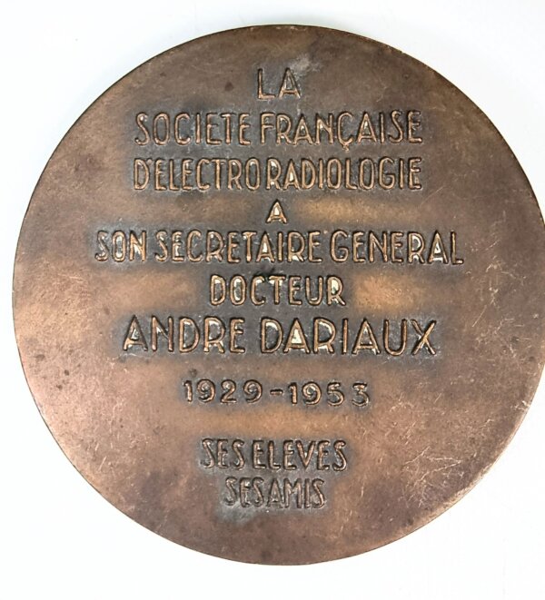 MEDAILLE Docteur ANDRE DARIAUX Ste Française d'Electro Cardiologie EBM90038 – Image 2