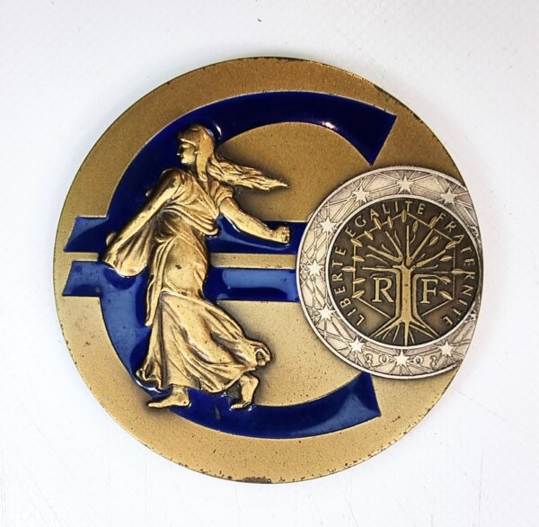MEDAILLE PASSAGE A L EURO RARE EBM90043