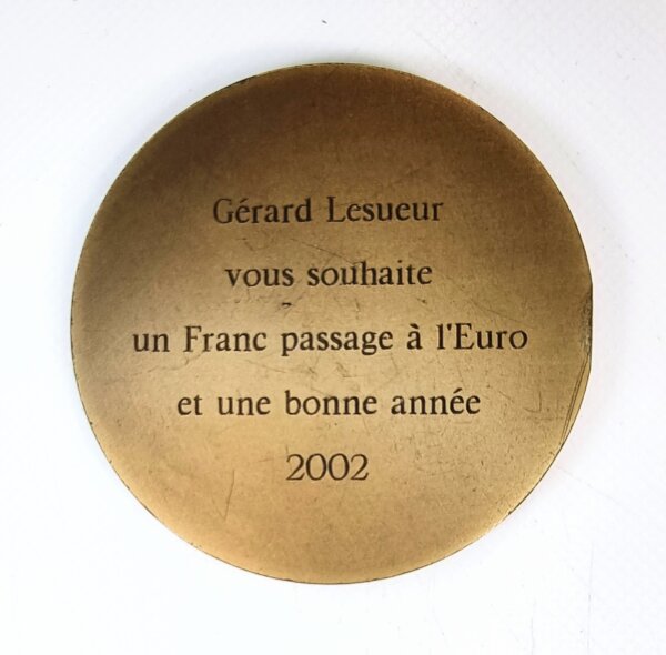 MEDAILLE PASSAGE A L EURO RARE EBM90043 – Image 2