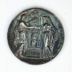 MEDAILLE DE MARIAGE CHRETIEN ARGENT EBM90047
