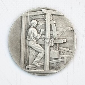 MEDAILLE Association Générale Des Tissus Et Des Matières Textiles Argent 950 0/°° EBM90054