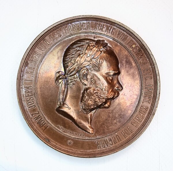 MEDAILLE François Joseph I D'AUTRICHE Esposition Universelle de VIENNE 1873 RARE EBM90060