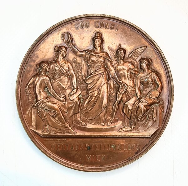 MEDAILLE François Joseph I D'AUTRICHE Esposition Universelle de VIENNE 1873 RARE EBM90060 – Image 2