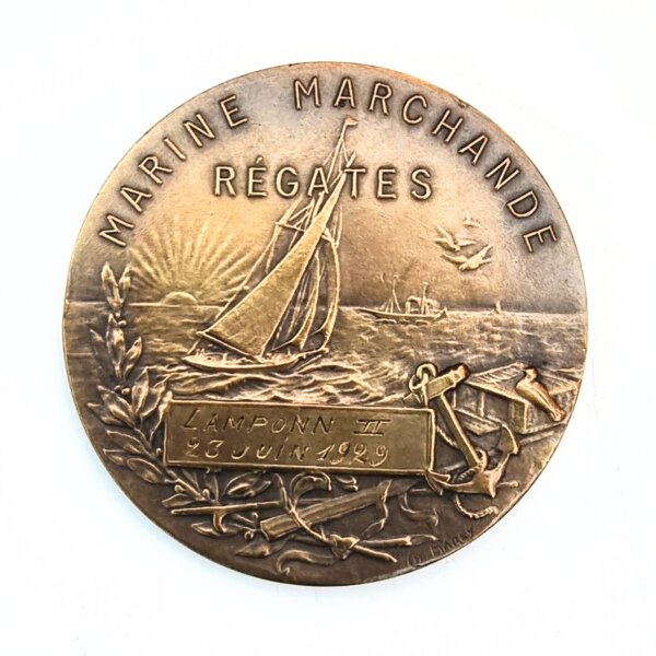 MEDAILLE MARINE MARCHANDE REGATES 1929 EBM90086