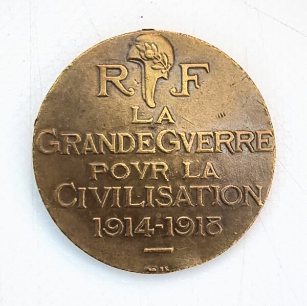 MEDAILLE La Grande Guerre pour la Civilisation 1914 1918 EBM90096 – Image 2