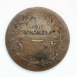 MEDAILLE Femme Assise – Coucher de Soleil- Lycée Michelet et Charlemagne 1911 EBM90098