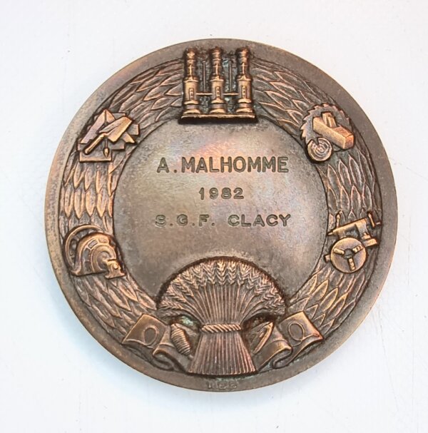 MEDAILLE Ste Industrielle de L'AISNE 1868 EBM90100 – Image 2