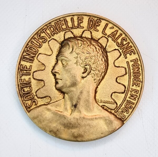 MEDAILLE Ste Industrielle de L'AISNE 1868 EBM90102