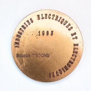 MEDAILLE  AMPERE Industrie Electriques et Electroniques EBM90105