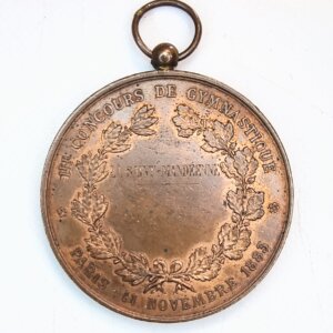 MEDAILLE Concours se Gymnastique PARIS 11 Novembre 1883 EBM90108