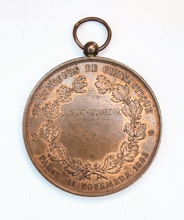 MEDAILLE Concours se Gymnastique PARIS 11 Novembre 1883 EBM90108 – Image 2