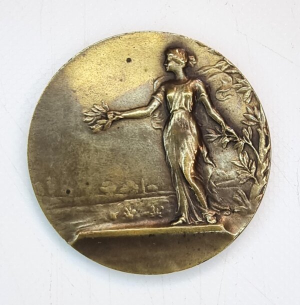 MEDAILLE Art Nouveau Fête Gymnastique Féminine CLERMONT FERRAND 25,26,27 Juillet 1925 EBM90113 – Image 2
