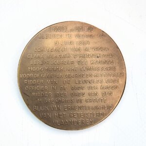 MEDAILLE Daniel de HAENE 1924 BELGIQUE RARE EBM90114