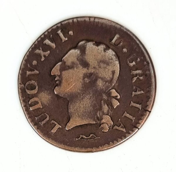 Liard à l’Ecu Louis XVI 1778 & (Aix)RARE R1 TTB- EB91413