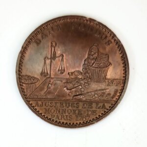 JETON Dant Pondus ajusteur de la monnaie de Paris 1767 EBJ90024