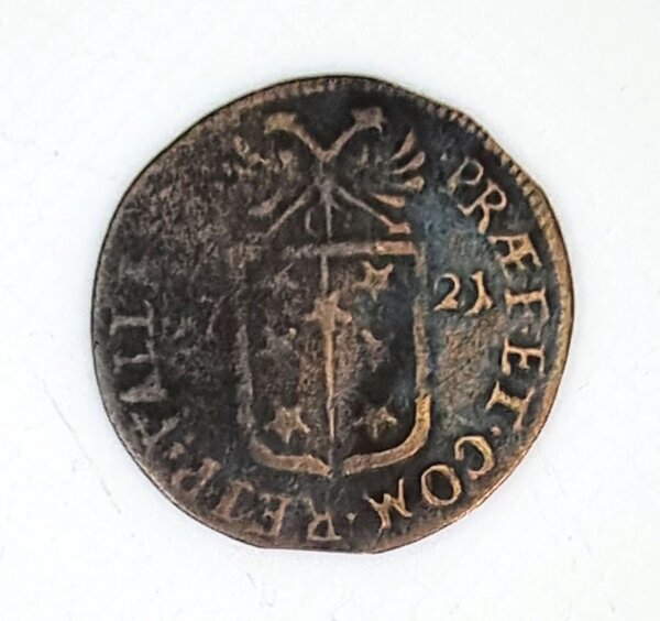 JETON SUISSE VALAIS-SION François-Joseph Supersaxo 1 Batzen 1721 RARE EBJ90026