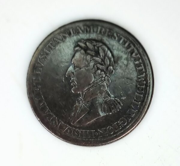 JETON  de 1/2 Penny hall WELLINGTON Royaume Uni 1812 EBJ90030