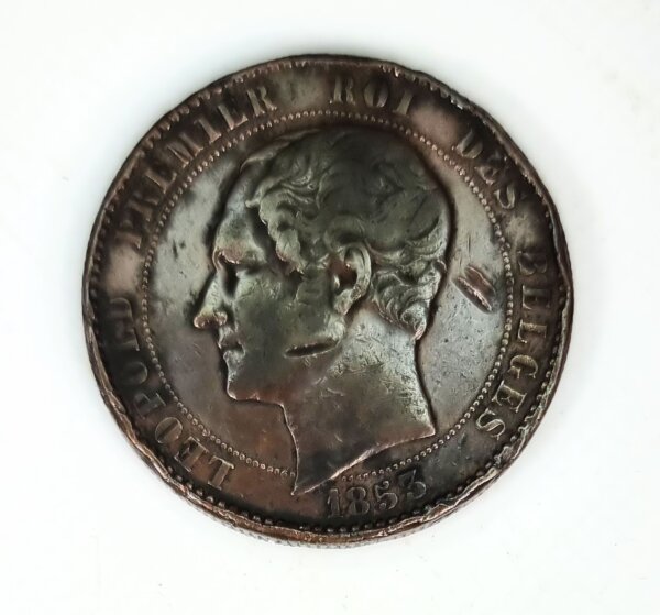 JETON  Leopold Ier module du 10 Centimes 1853 BELGIQUE EBJ90033 – Image 2