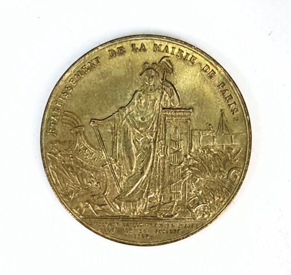 JETON LOUIS XVI Ville de PARIS 1789 EBJ90036 – Image 2