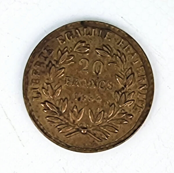 JETON  de jeu du 20Frs Or Génie debout 1894 RARE   EBJ90043