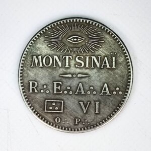 JETON  Franc Maçonnerie jeton de la loge du Mont Sinaï Paris Argent EBJ90049
