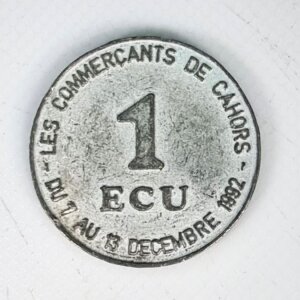 JETON  Commerçants de CAHORS 1 Ecu 1992 EBJ90050