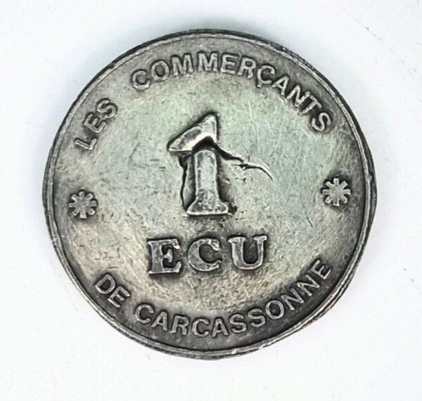 JETON  Des Commerçants de Carcassonne 1 Ecu    EBJ90051 – Image 2
