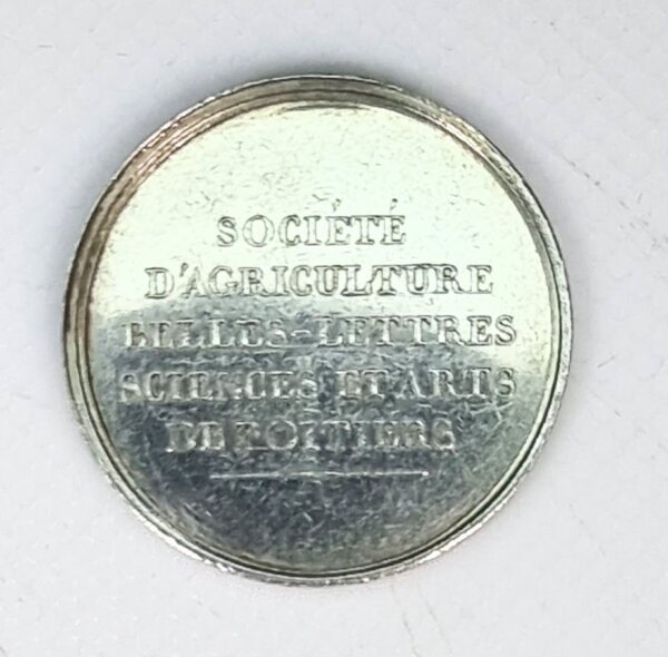 JETON  Société d'Agriculture Belles Lettres Sciences et Arts POITIERS ARGENT EBJ90053 – Image 2