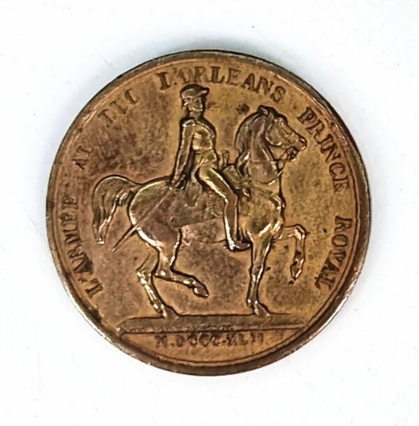 JETON  Louis Philippe Ier, l'Armée au Duc D'ORLEANS 1842 EBJ90054 – Image 2