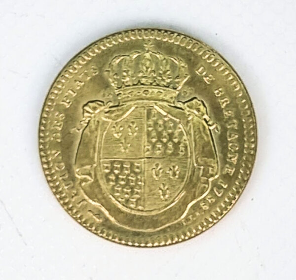 JETON  des Etats de Bretagne Louis XVI 1788 Refrappe EBJ90063 – Image 2
