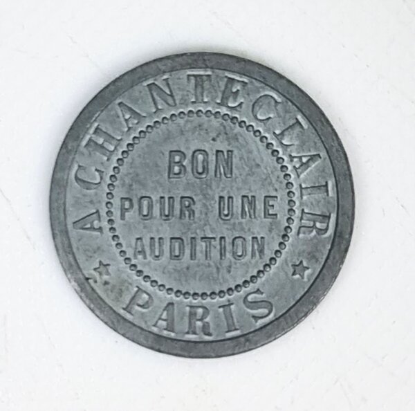 JETON CHANTECLERC Paris Bon Pour Audition EBJ910016 – Image 2
