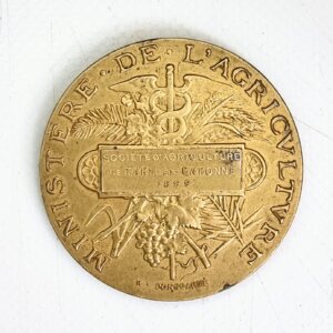 MEDAILLE  MINISTERE DE L’AGRICULTURE 1899 en Vermeil (Argent) EBM90118